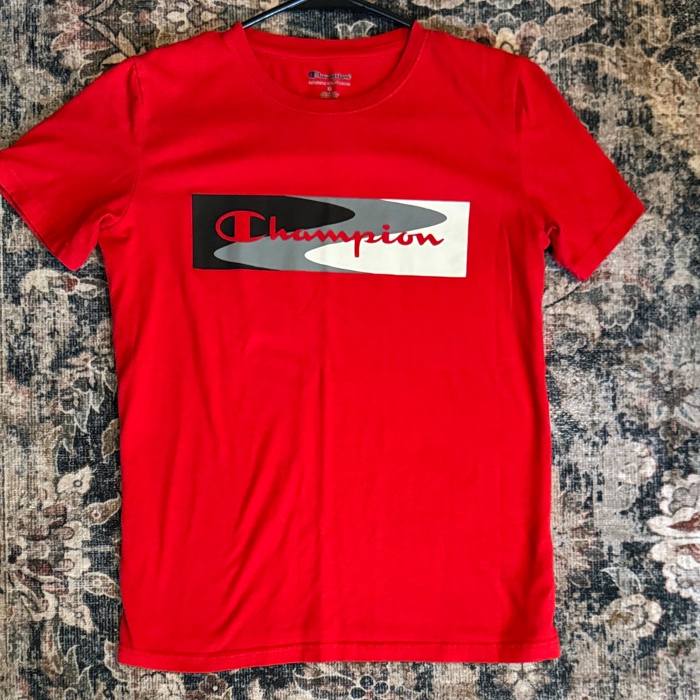 Champion Bold Red Short Sleeve Tee